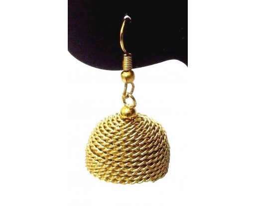 Golden Oxidized Earrings Jhumka Jhumki Jewelry Bollywood Drop Dangle Hook EA183